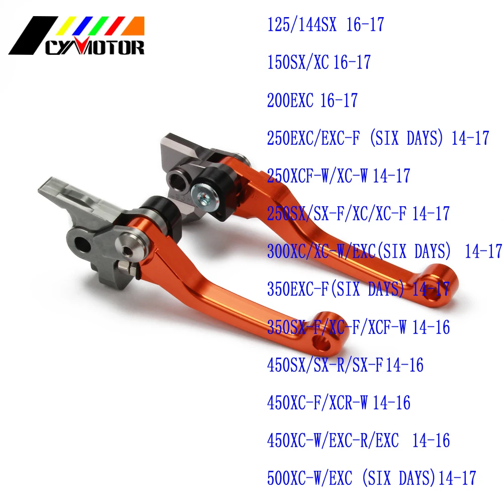 Мотоцикл с ЧПУ Поворотные рычаги тормоза сцепления для KTM 450EXC 250SX-F 250XC-F 450 EXC 250 SX-F XC-F SX SXF XC XCW XC-W 125-530