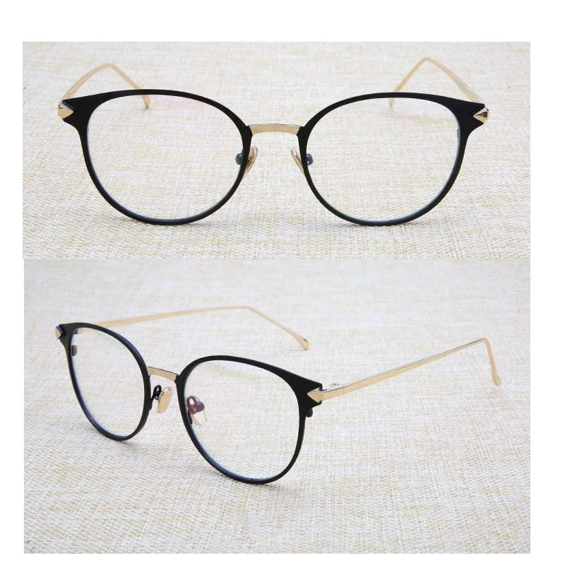 Fashion Full Rim Superlight Metal Optical Cat Eye Eyeglasses Frame