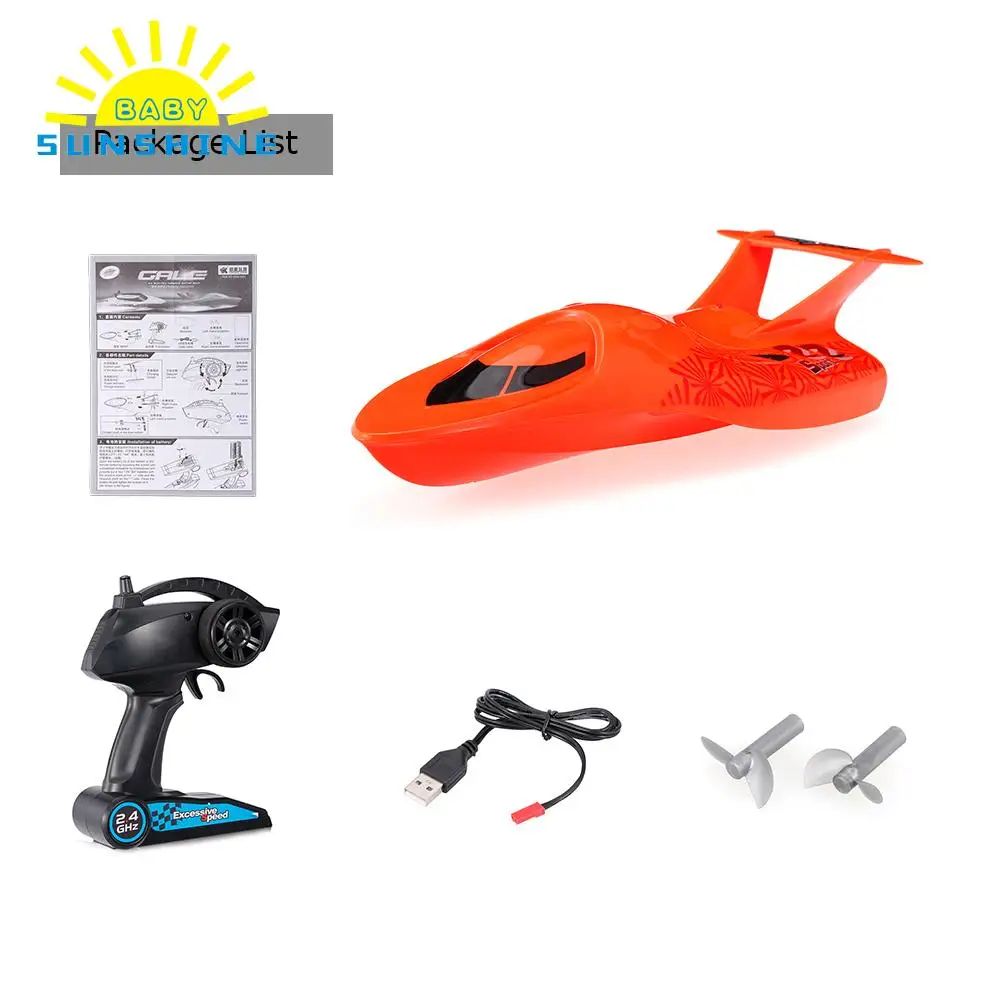 

Top Quality Remote Control Boat Sea Wing Star 3322 2.4GHz Mini Radio Control Electric Racing Boat RTR Red/Blue toys for Kids