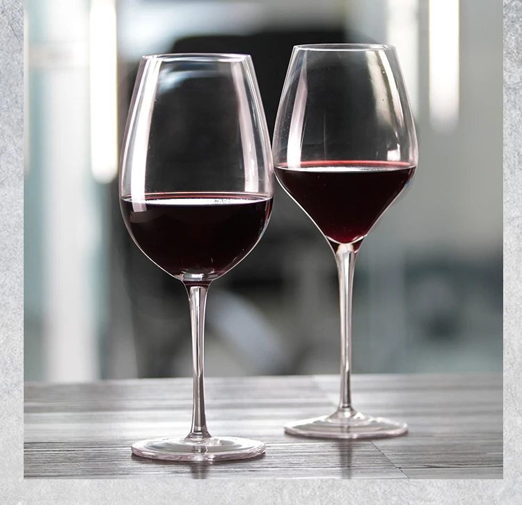 Бессвинцовая Хрустальная стеклянная посуда ручной работы Бокал для красного вина для семьи Бар партия набор 2 шт. 500-780 мл 901001/900013
