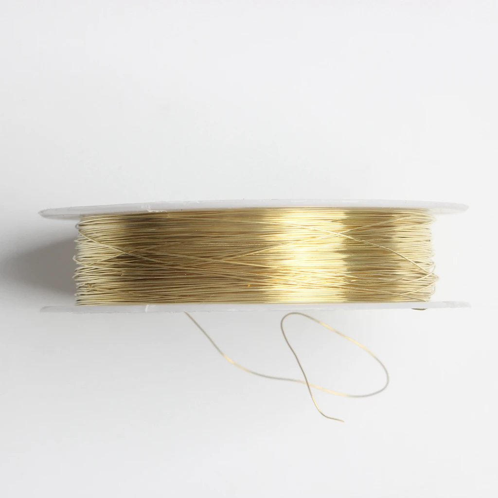 1 Roll of 22 Meters Iron Wire Cord Jewelry Making Findings for DIY Bridal Headpiece 0.3mm