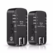 2 * WS-16C 2.4 GHz Sans Fil E-TTL 1/8000 S Déclencheur Flash Émetteur-Récepteur pour YONGNUO YN-622C II pour Canon 1100D 1000D 650D 600D