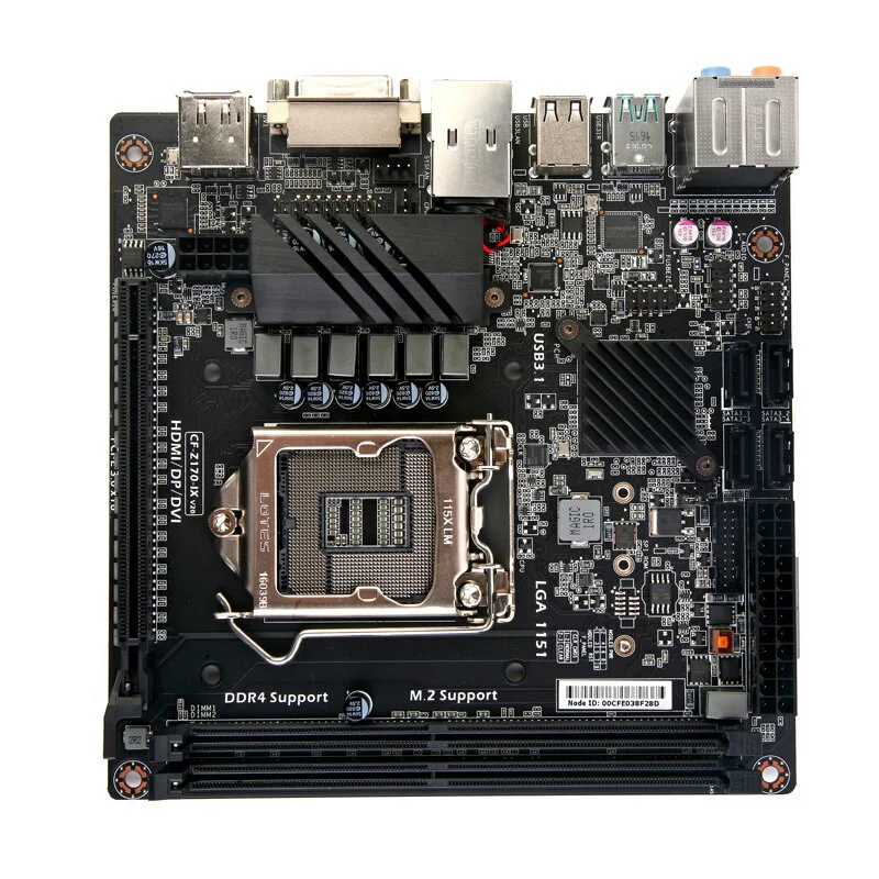 

Colorful i-Z170EX Intel LGA1151 Motherboard Z170 ITX DVI DP HDMI PCI Express MINI ITX 2x DDR4 DIMM 32GB RAM M.2 Support 95W