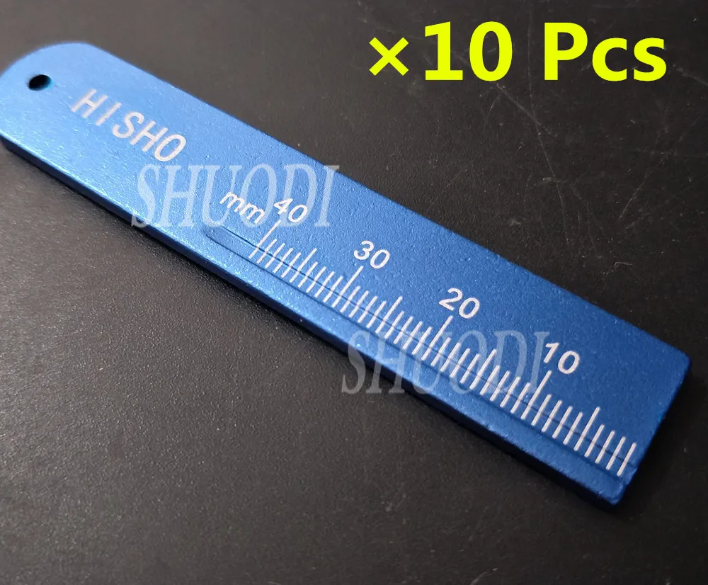 

10 Pcs Brand Dental Instruments Endo Rulers Span Measure Scale Endodontic ALUMINIUM (Blue and Green for your Selection)