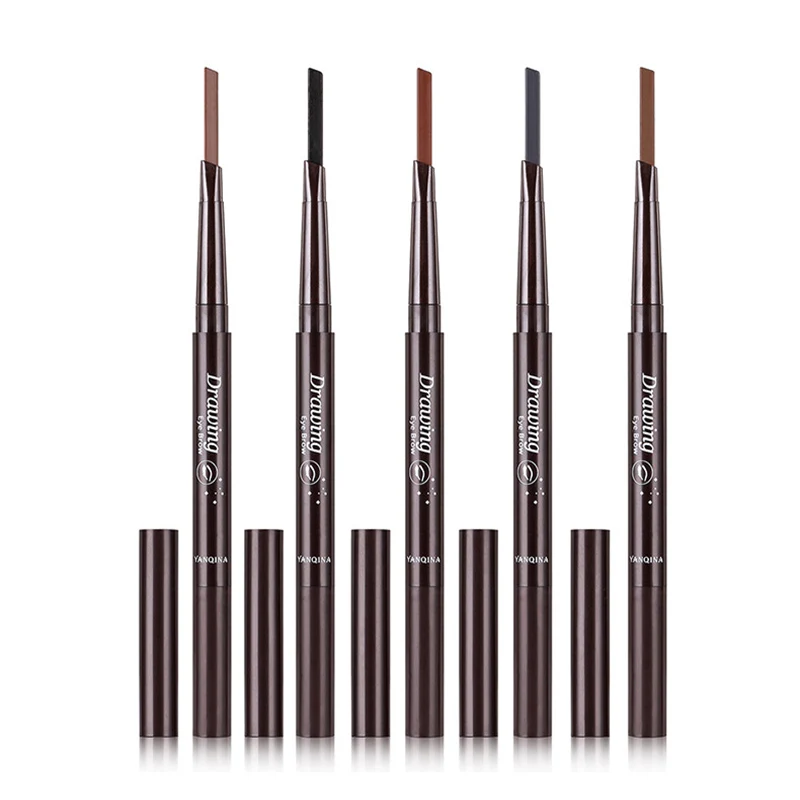 

5 Colors Double Heads Waterproof Eyebrow Pencil&Brush Natural Long-lasting Eyebrow Pen Eye Brow Tint Makeup Cosmetics
