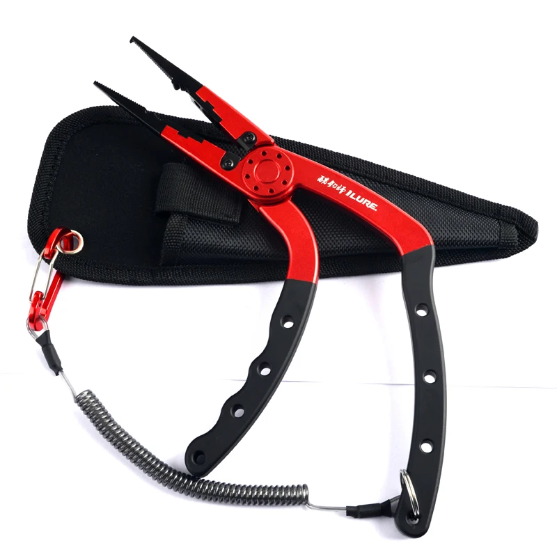 

Aluminium Alloy Fishing Pliers Scissors Tungsten Steel Split Ring Jaw Multifunctional Braid Cutters Sharp Plier
