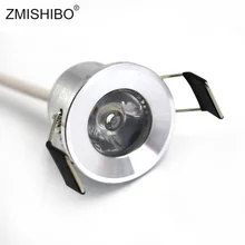 ZMISHIBO 110 В-220 в 27 мм 1 дюйм 3 Вт светодиодный точечные потолочные светильники 4000 к Серебристые мини потолочные встраиваемые под шкаф дисплей осветительный прибор