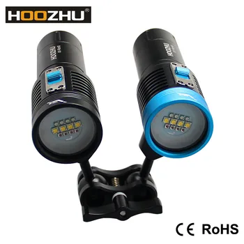 

Free Shipping Max 2600 lm Three Colors of Light Diving Video Lamp waterproof 120m Top Quality underwater LED Flashlight V30