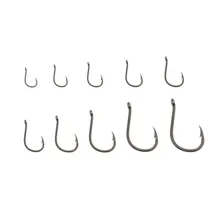 Рыболовные крючки 500 шт. маленький размер Черный рыболовный крючок для пресной воды с пластиковой коробкой набор рыболовных крючков#5S14