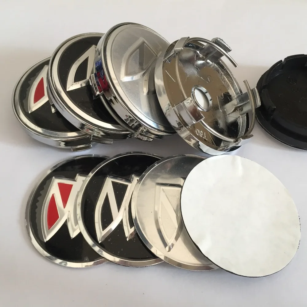 

4pcs 56mm 60mm Car emblem Wheel Center Hub Cap Dust-proof covers sticker car styling auto accessories