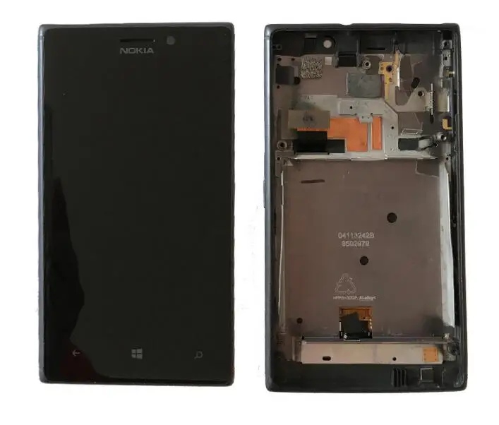 

100% Tested for NOKIA LUMIA 925 LCD Touch Screen Digitizer Spare Parts replacement with frame