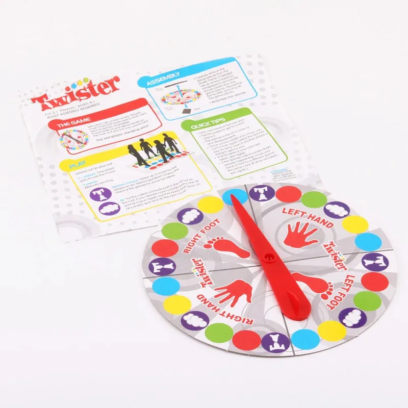 Twister Hasbro игры на открытом воздухе забавные Настольные для семейвечерние друзей