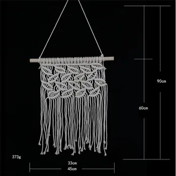 

New bohemian tapestry home decoration wall hanging bohe weaving pure hand-made tapestry accessories curtain macrame