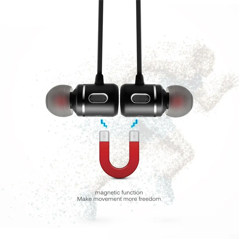 Magnetic Wireless+Wired Bluetooth In Ear Headset Stereo Bass Earbuds Sports Earphones Standby Time 150 h Magnetic Wireless+Wired Bluetooth In Ear Headset Stereo Bass Earbuds Sports Earphones Standby Time 150 h