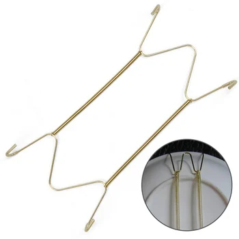

10pcs 8 Inch Spring Style Invisible Plate Tray Dish Wire Hanger Holders Wall Decoration Invisible Shelf Spring Hook
