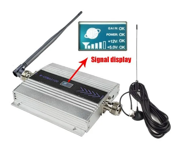

1 Set LCD Family WCDMA UMTS 3G 2100 MHz 2100MHz Mobile Phone Signal Booster Repeater Cell Phone Amplifier with Antenna+10M Cable