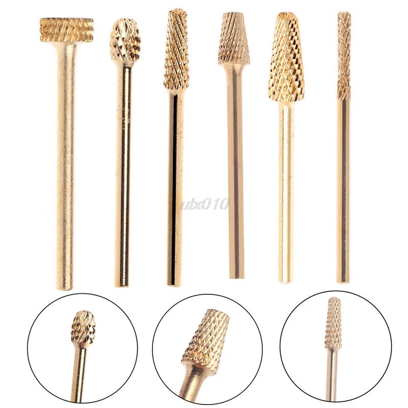 

Replacement Tungsten Carbide Bit Nail Drill Polisher Gold File Manicure Pedicure Tool Mar Dropship