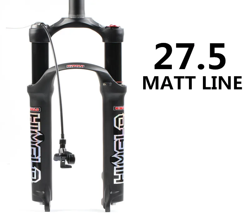 27.5 matt line Велосипедная воздушная вилка 26 27,5 29 ER MTB горная подвесная вилка воздушная устойчивость амортизирующая линия для более SR - Цвет: 27.5 matt line