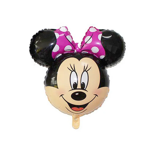 товар 1pc Mini Mickey Minnie Mouse Head Foil Balloon Kids Birthday