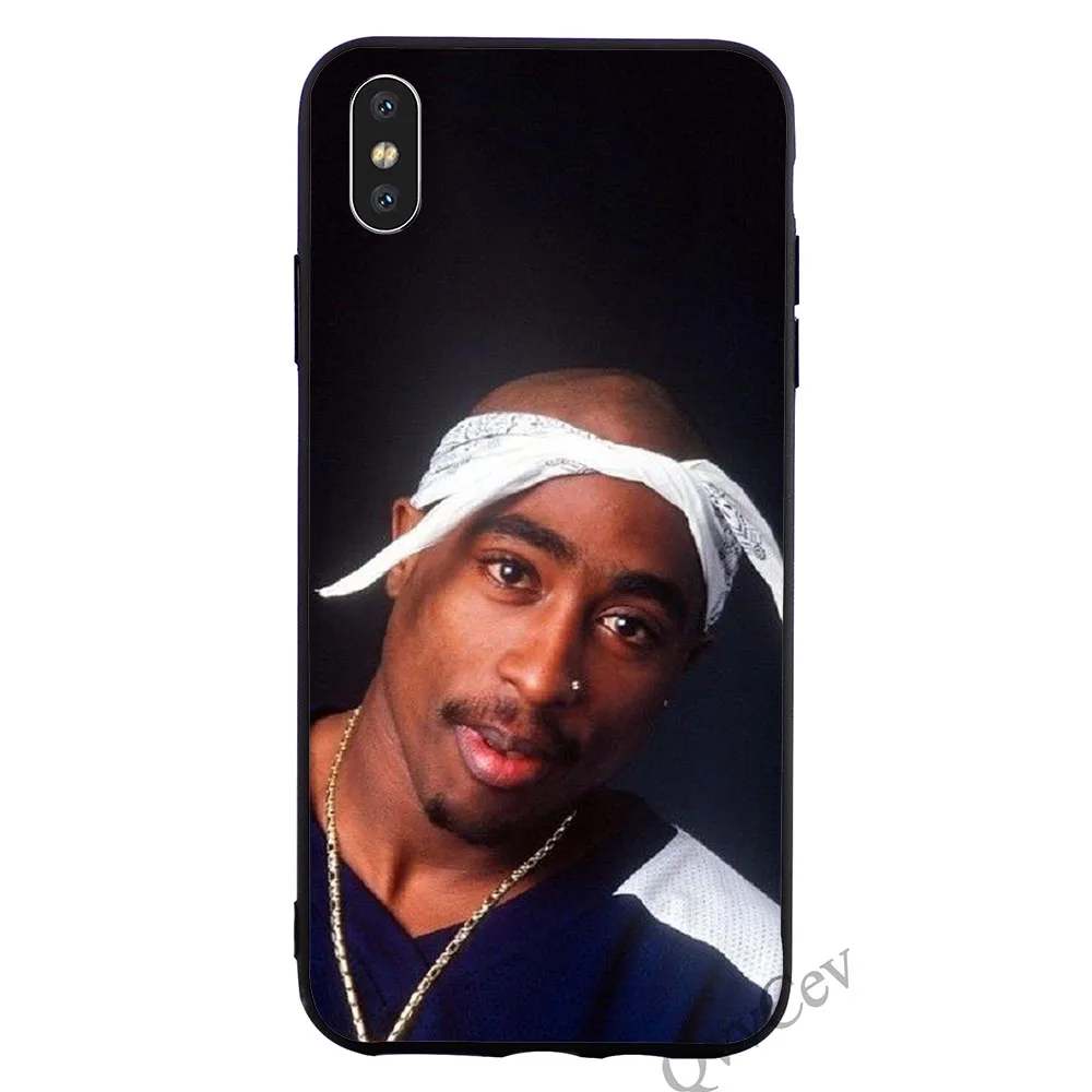 Противоударный 2Pac Тупак Шакур чехол для телефона iPhone Xs Max чехол X 6 6S XR 8 Plus 7 5S 5 SE мягкий - Цвет: K0521603