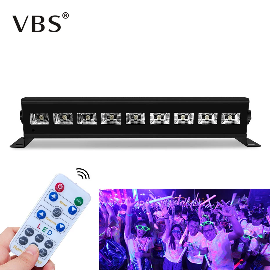 

9/18 LED Disco UV Violet Black Lights 27W/54W Par Lamp For Party Christmas Bar Lamp Laser Stage Wall Washer Spot Light Backlight