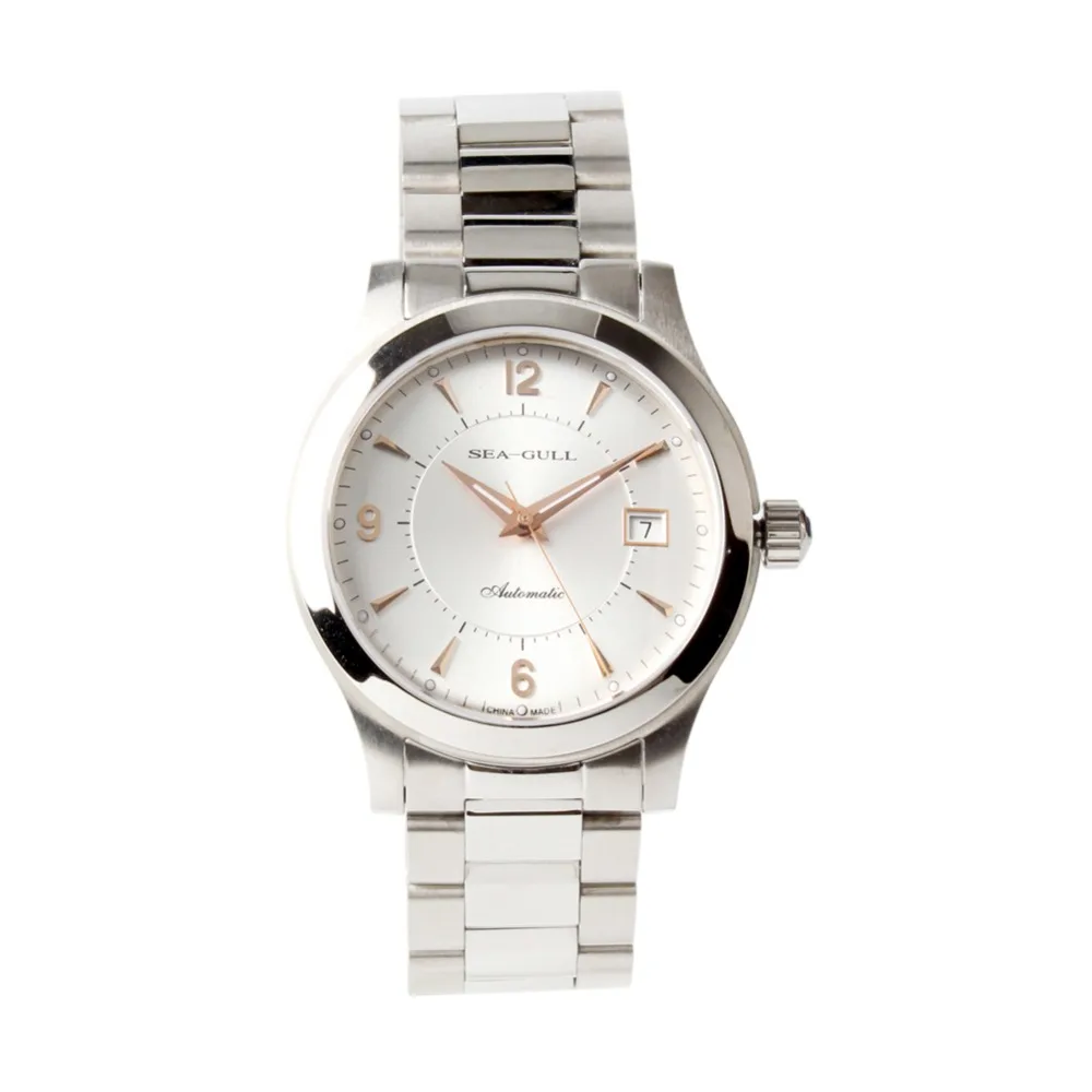 

Seagull Rose Gold Hands Self-winding Exhibition Back ST2130 Movement Automatic Men's Business Watch 816.351
