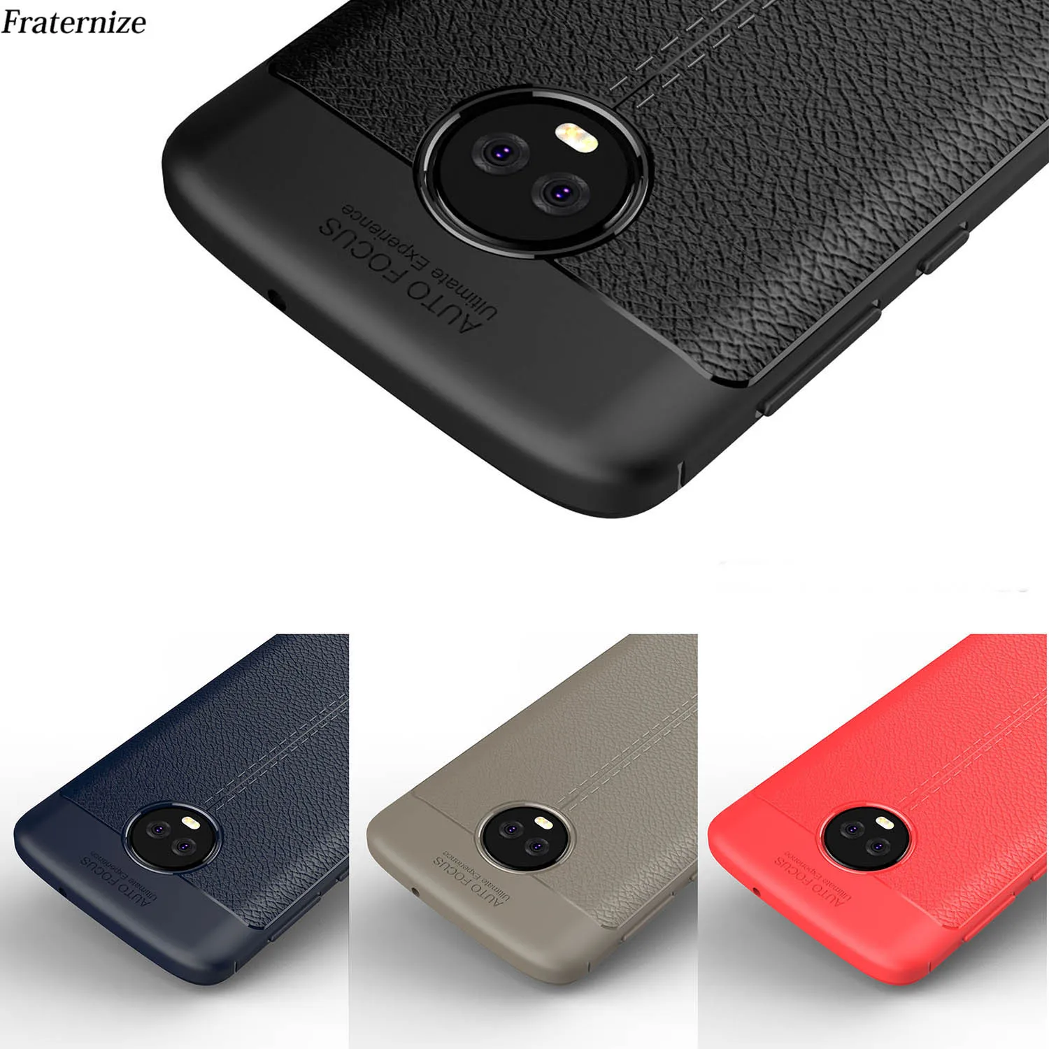 

Luxury Leather Pattern TPU Case For Motorola Moto G6 G5S G5 G4 E4 E5 C Plus X4 Z3 Z2 Play Force Soft Silicone Back Cover Coque