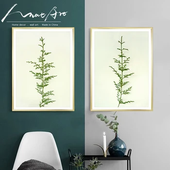

Ferns poster Green Plant Modern Painting Minimalism Nordic Canvas Wall Art Prints Still Life Photography Living room Home Decor