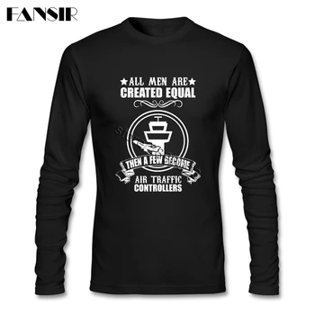 

Air Traffic Controllers T Shirts Men Beautiful Tees Shirt For Teenage Long Sleeve Pure Cotton O Neck