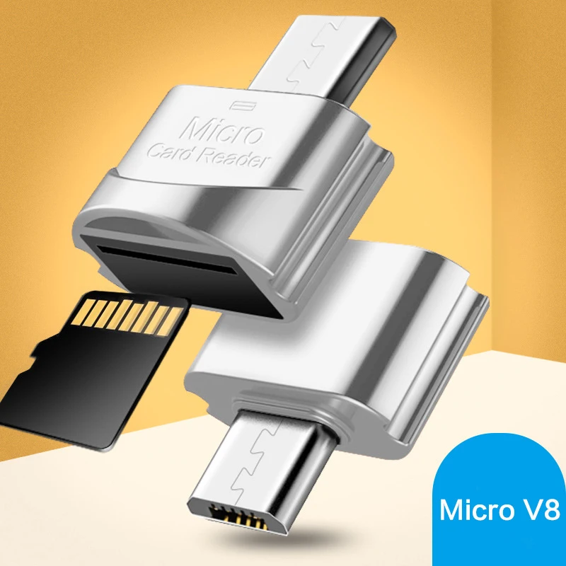 Мини Портативный Micro USB Android телефон TF карта памяти ридер OTG адаптер Внешний SD карта памяти ридер расширение расширитель