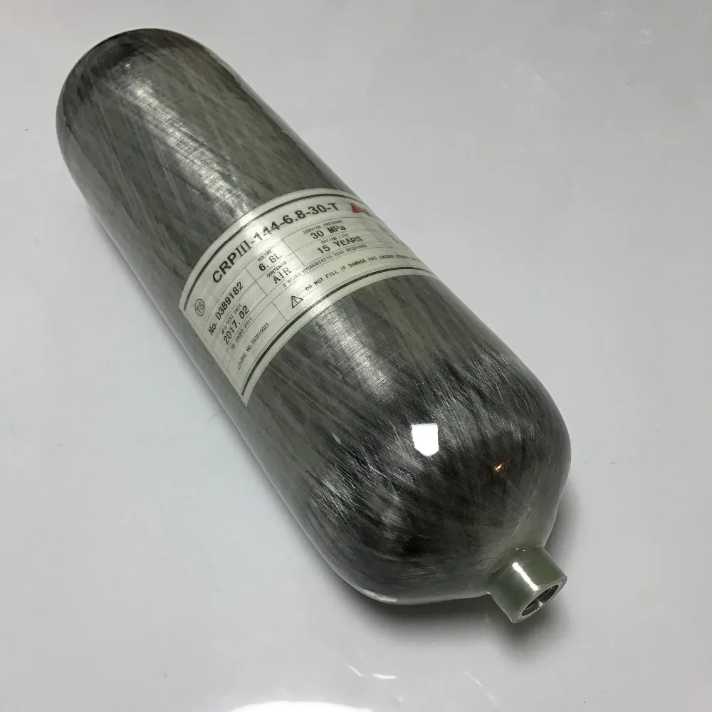

Composited Carbon Fiber Compressed Air PCP Paintball Tank refill use 6.8L 4500psi 300bar-K