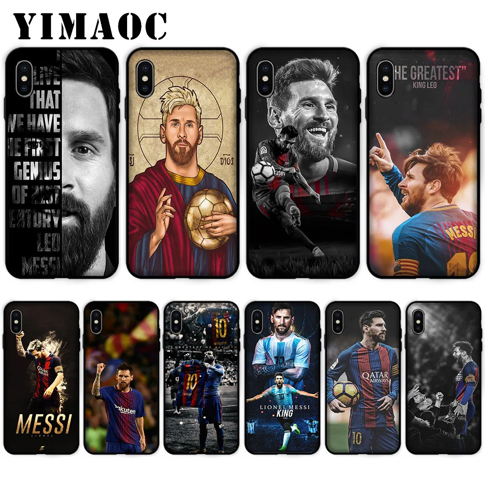 

YIMAOC Lionel Messi Soft Case for iPhone XS Max XR X 7 8 6 6S Plus 5 5S SE
