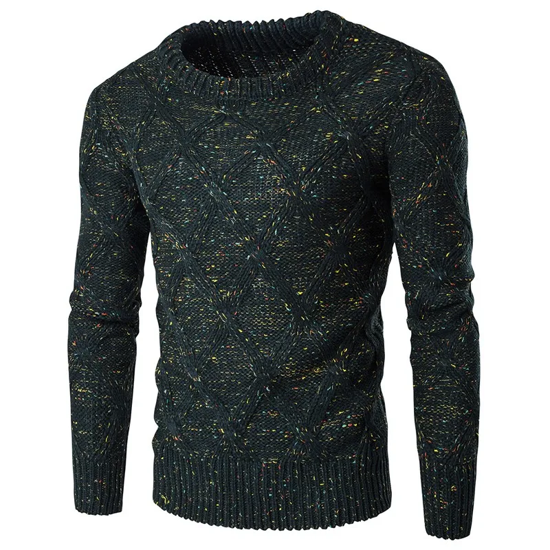 Модный мужской свитер, пуловер, вязаный Тонкий Модный хлопковый свитер, теплый свитер поло, Брендовое Мужское нижнее белье, S2370