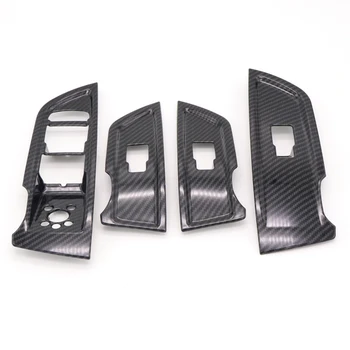 

(Left Hand Drive Only) For Audi Q5 2018 Interior Door Window Lift Switch Regulator Cover Trim ABS 4pcs car-styling accessories