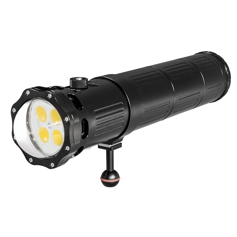 

SUPE Scubalamp V12K Video Light 24000 Lumen White Turbo Mode-Normal-Dim 120 degree beam angle Scuba Diving Lights