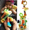 Mejor Compra Nueva llegada suave jirafa Handbells sonajeros de bebé desarrollo manejar juguetes vendedores calientes con juguete mordedor para bebé ezYoMndK68x