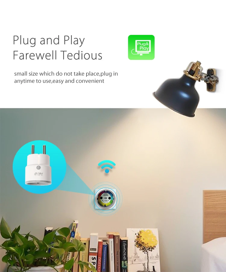 WiFi EU Smart Plug Smart Беспроводной стандарт ЕС разъём ПДУ устройство включение/выключение через приложение с функцией синхронизации ЕС plug