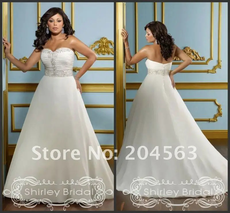 

Free Shipping New Arrive hot sell Plus Size Wedding Dresses any size/color wholesale/retail