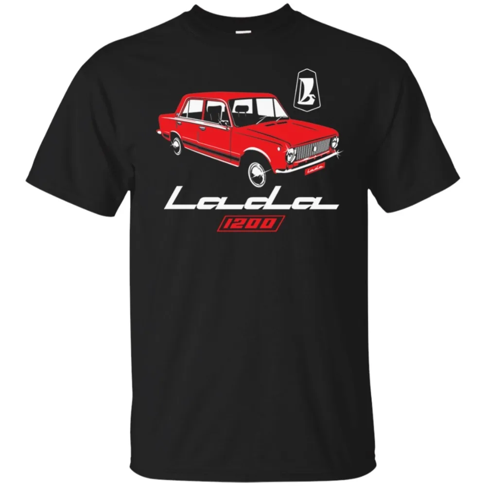 Lada 1200 Советского Союза автомобиль СССР Cccp Копейка Vaz-2101 на футболке мужские