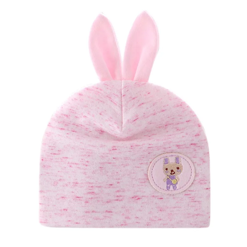 

Baby Hats Newborn Winter Autumn New Baby Hat Rabbit Ears Cute Cotton Cartoon Hat Boy Girl