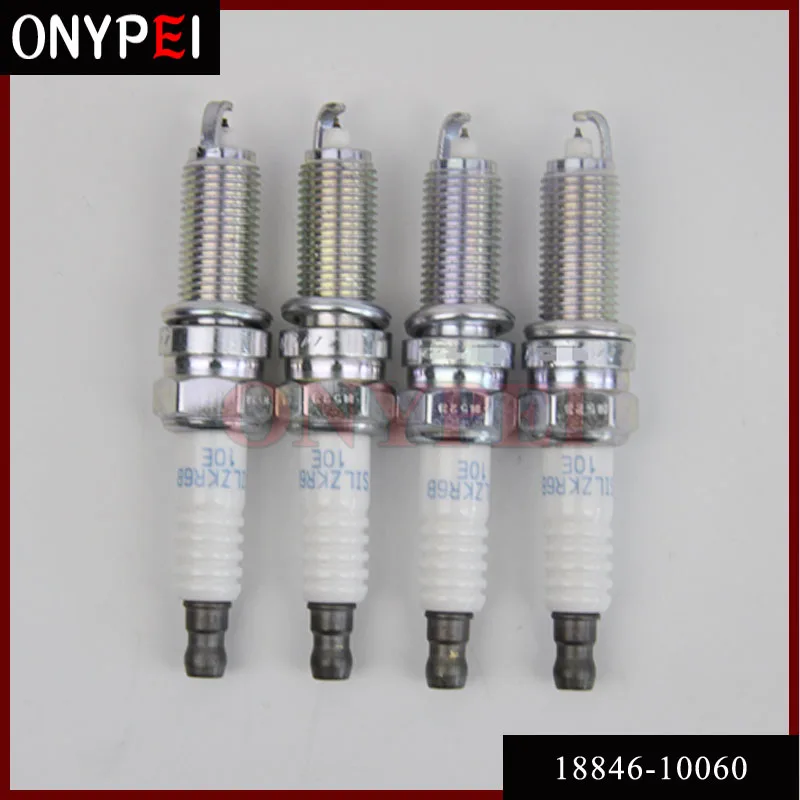 

4pcs/lot Iridium Spark Plug 18846-10060 SILZKR6B10E for Hyundai Elantra i30 Kia Soul 1884610060 SILZKR6B-10E