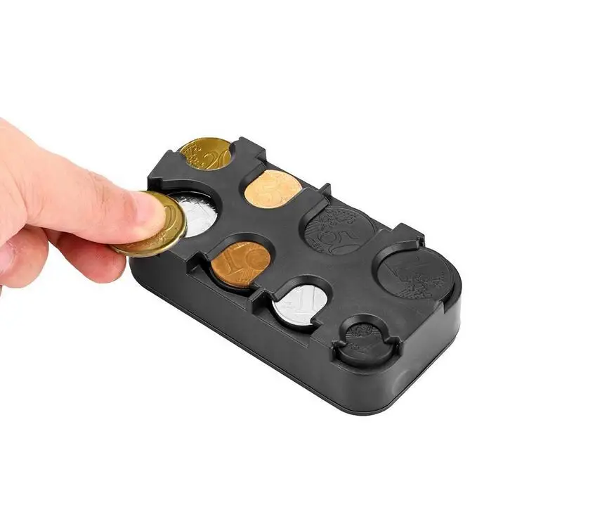 

Coin Case Storage Box Euro/Dollars Coin Dispenser Storage Coins Purse Wallet Holders Storage Box