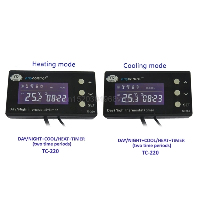 

LCD Reptile Digital Repile Thermostat Temperature Control Heat Cool EU Plug N26 dropship