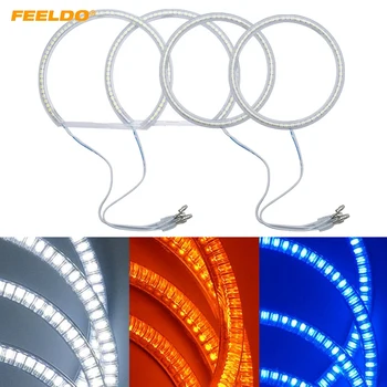 

FEELDO 4pcs/Set Car LED Halo Rings Angel Eyes DRL Head Lamp For BMW E84/X1(2010-2011) Non-projector