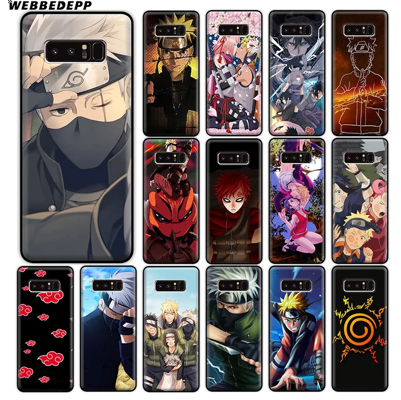 WEBBEDEPP Naruto Anime Soft Silicone Case for Samsung Galaxy A9 A8 A7 A6 Plus 2018 A5 A3 2017 2016 Note 9 8 |