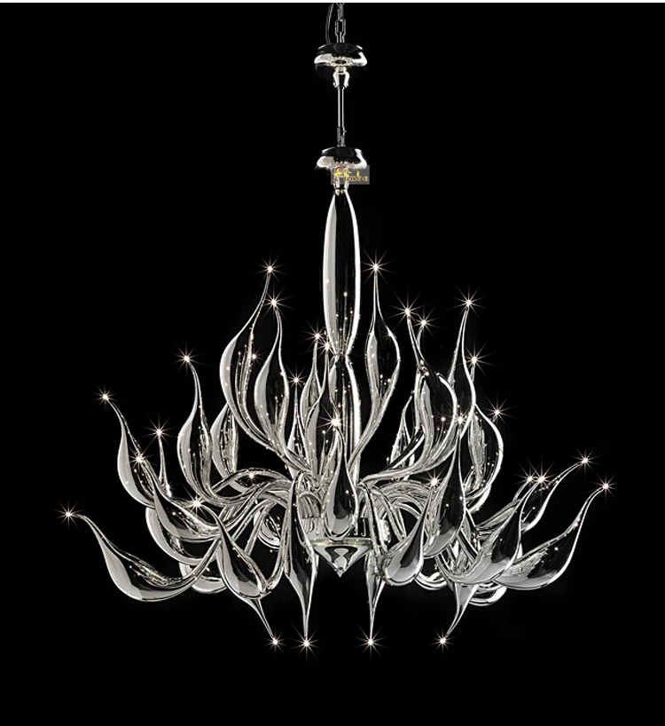 Italy Swan Chandelier Modern Murano Chandeliers Creative Art Glass chandelier Light 32 Head (18 kinds of Color)Free shipping