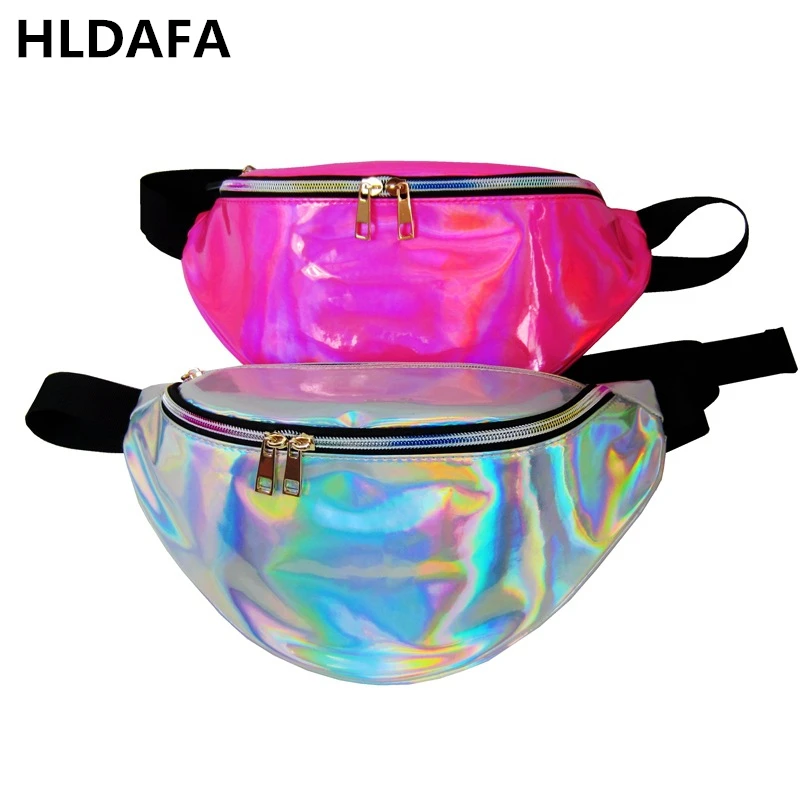 HLDAFA جديد الثلاثية الأبعاد حزمة مراوح الليزر الخصر حزم Heuptas الورك حقيبة المرأة زنار الموز أكياس الخصر حقيبة للجنسين bolso cintura