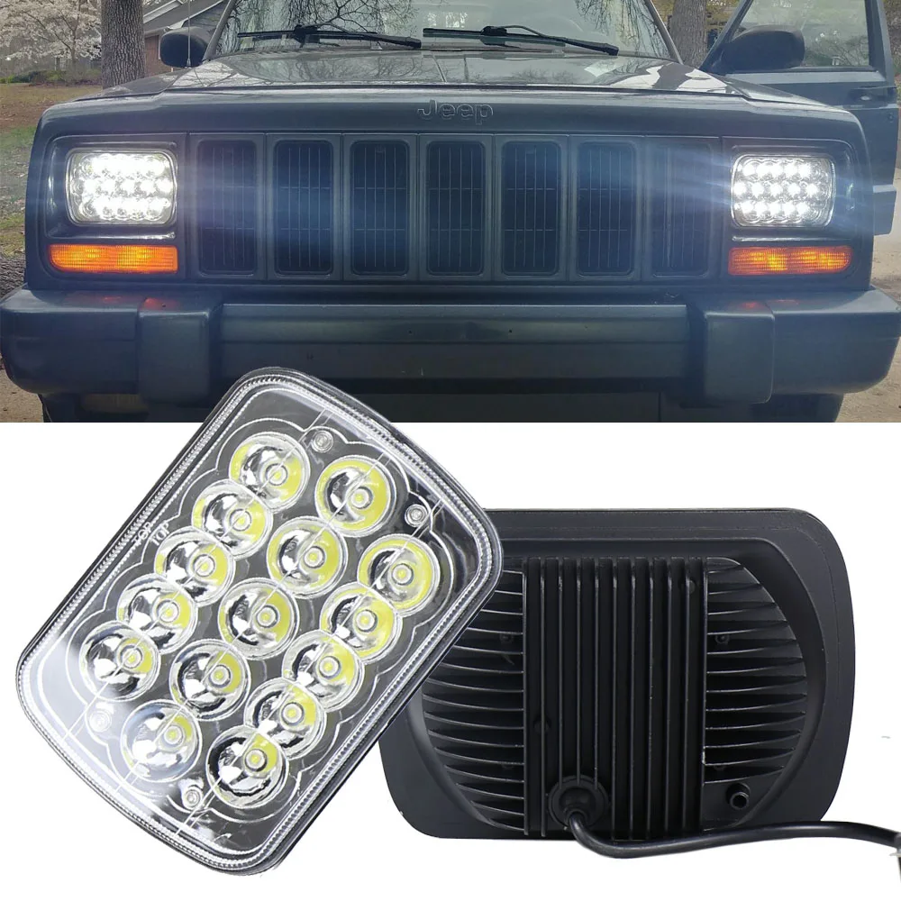 5X7 7 &quotX6&quot светодиодные фары герметичный Луч Hi/Lo заменить H6054 Hid ксеноновый