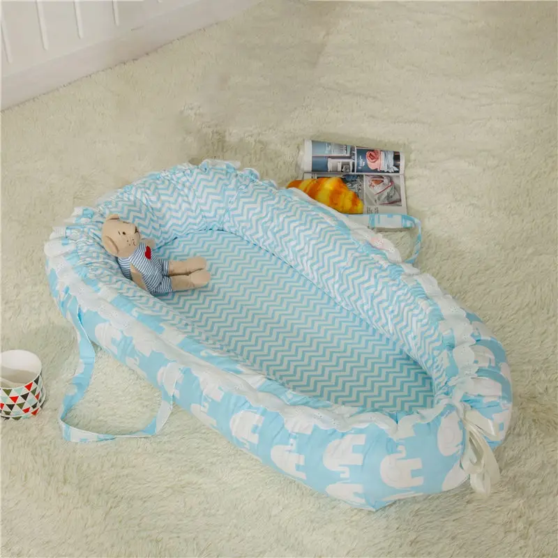 85*50 см детская кровать для сна переносная люлька для путешествий детская хлопковая Колыбель для малышей дышащая детская кроватка для новорожденных бампер