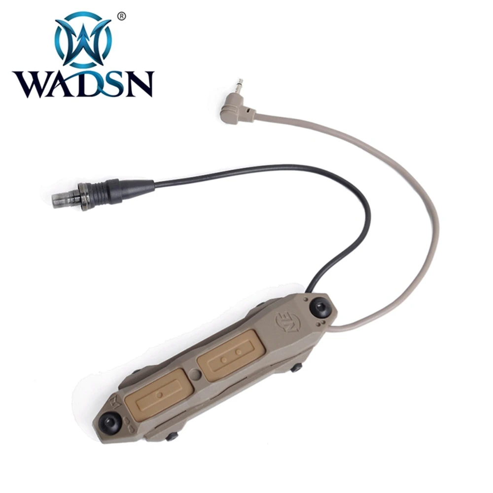 Aumentar a Pressão Wadsn Arma Lanterna Airsoft la Peq15 Red Dot Surefir Luz Tática Peq Vermelho ir Laser Interruptor Remoto M600c sf 9 Wadsn m600c sf arma lanterna airsoft la